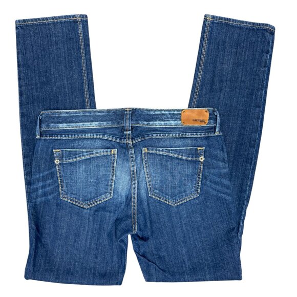 EUC Women's EXPRESS "Zelda" Low Rise Jeans Blue #90066 | Size 8R - Picture 2 of 11